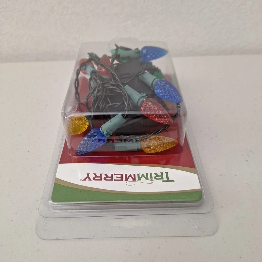 Vintage Trimmery Christmas Multicolor Indoor Miniature Light Set 5 Feet NEW